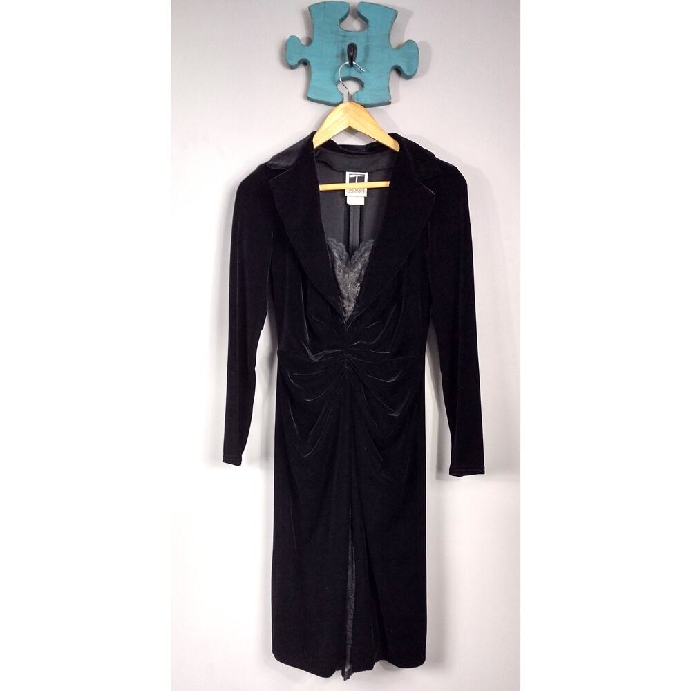 TADASHI SHOJI vintage velvet dress medium